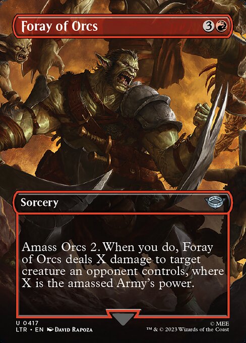 Foray of Orcs XLTR-417 Uncommon Excellent Englisch Foil
