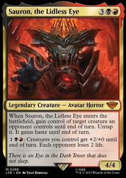 Sauron, the Lidless Eye XLTR-288 Mythic Excellent Englisch Foil