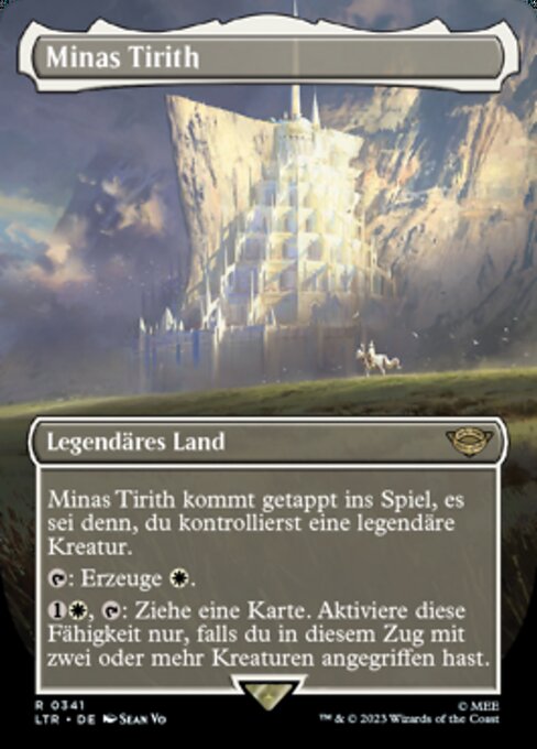 Minas Tirith (V.1) XLTR-341 Rare Excellent Deutsch Foil