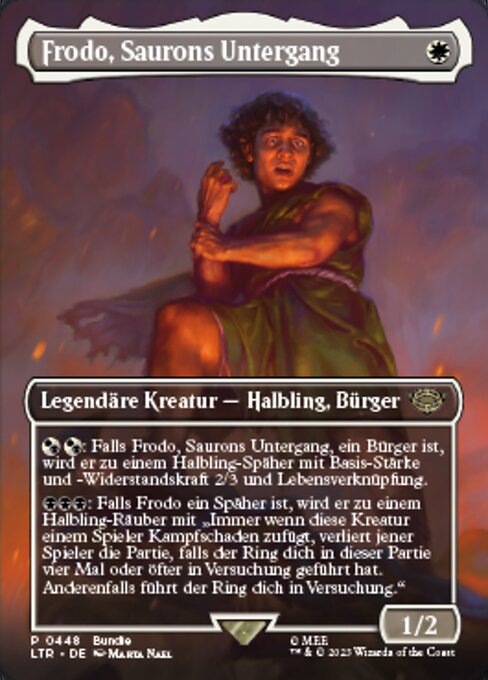 Frodo, Saurons Untergang (V.2) XLTR-448 Rare Near Mint Deutsch Foil