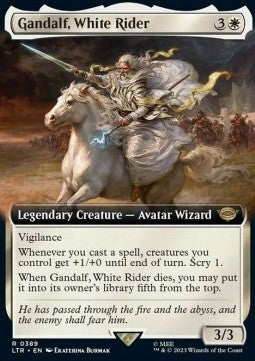 Gandalf, der Weiße Reiter (V.2) XLTR-389 Rare Excellent Englisch