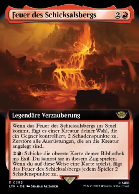 Feuer des Schicksalsbergs (V.2) XLTR-392 Near Mint Deutsch