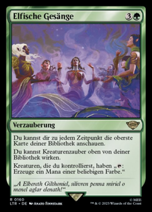 Elfische Gesänge LTR-160 Rare Near Mint Deutsch