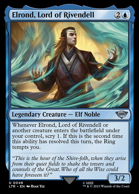 Elrond, Lord of Rivendell LTR-49 Uncommon Near Mint Englisch