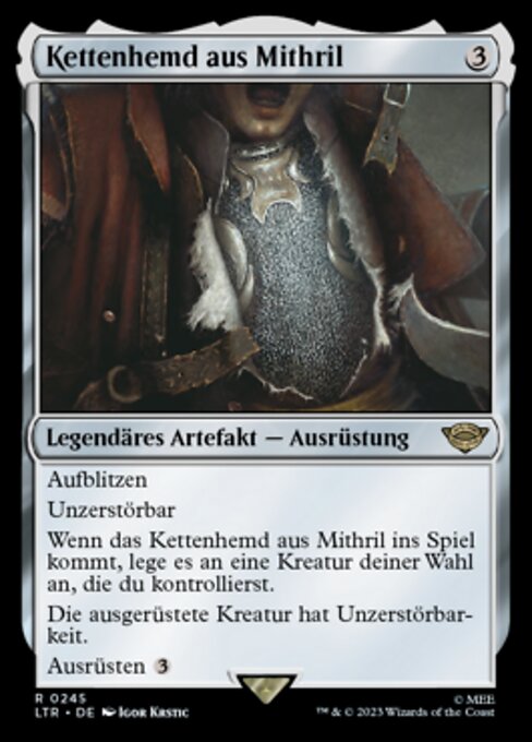 Kettenhemd aus Mithril LTR-245 Rare Near Mint Deutsch Foil