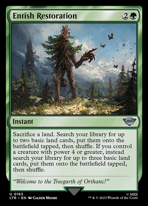 Entish Restoration LTR-163 Uncommon Near Mint Englisch Foil