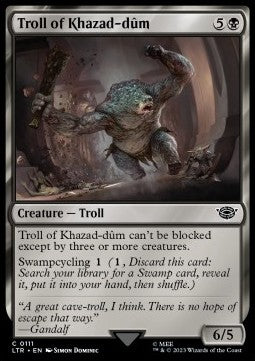 Troll von Khazad-dûm LTR-111 Common Excellent Deutsch Foil