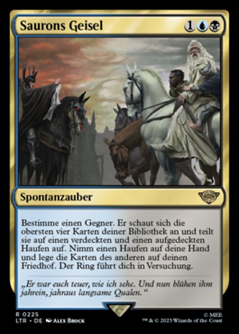 Saurons Geisel LTR-225 Rare Excellent Deutsch Foil
