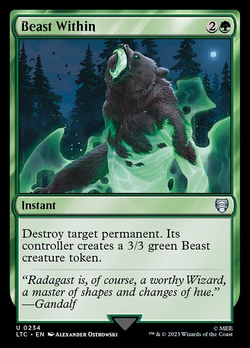 Beast Within LTC-234 Uncommon Excellent Englisch