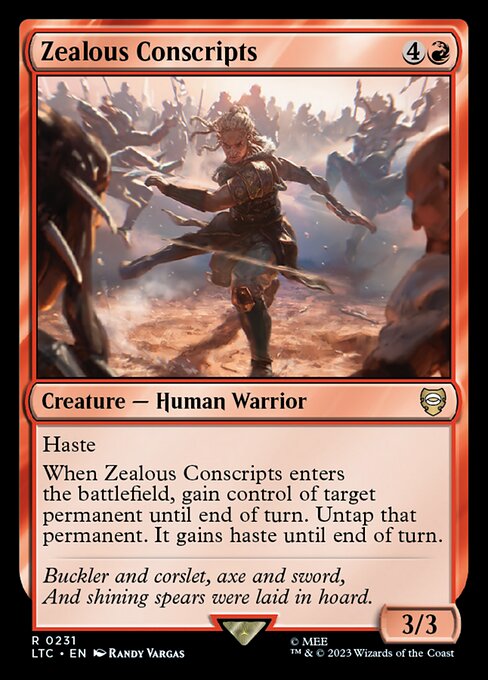 Zealous Conscripts LTC-231 Rare Near Mint Englisch