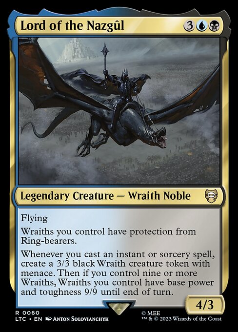 Fürst der Nazgûl LTC-60 Rare Excellent Englisch