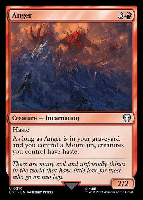 Anger LTC-210 Uncommon Near Mint Englisch