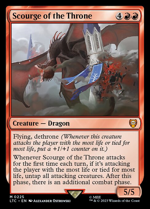 Scourge of the Throne LTC-225 Mythic Near Mint Englisch