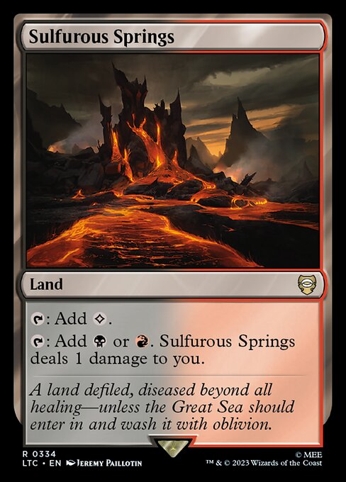 Sulfurous Springs LTC-334 Rare Excellent Englisch