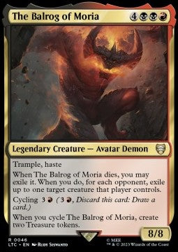 The Balrog of Moria LTC-46 Rare Excellent Englisch