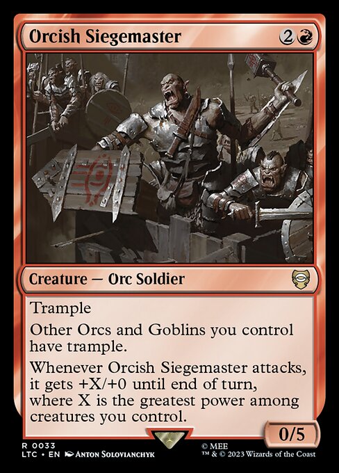 Orcish Siegemaster LTC-33 Rare Near Mint Englisch