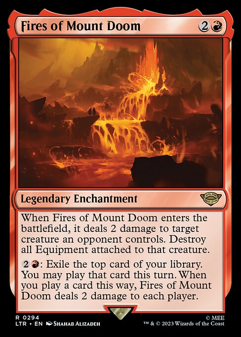 Feuer des Schicksalsbergs (V.1) XLTR-294 Rare Near Mint Englisch