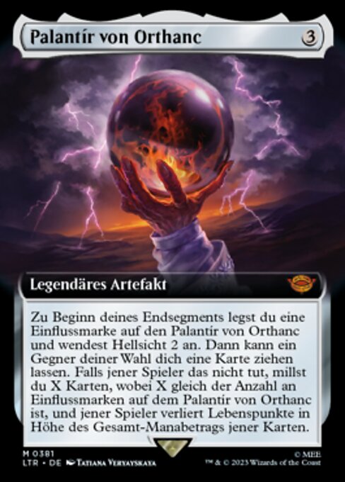 Palantír von Orthanc XLTR-381 Near Mint Deutsch