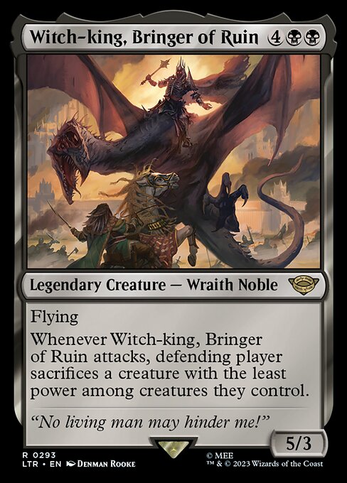 Witch-king, Bringer of Ruin XLTR-293 Rare Near Mint Englisch