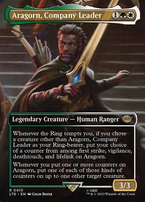 Aragorn, Anführer der Gefährten (V.2) XLTR-410 Rare Near Mint Englisch