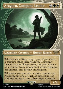Aragorn, Anführer der Gefährten (V.1) XLTR-316 Rare Near Mint Englisch
