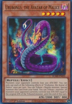 Urubonus, the Avatar of the Malice BLMR-020 Ultra Rare Excellent Englisch 1. Auflage