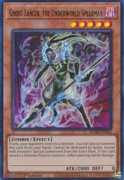 Geist Lanzenträger, Speerkämpfer der Unterwelt BLMR-023 Ultra Rare Excellent Deutsch 1. Auflage