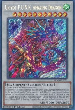 Ukiyoe-P.U.N.K. Erstaunlicher Drache BLMR-075 Secret Rare Near Mint Deutsch 1. Auflage