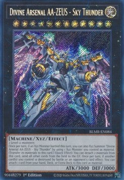 Göttliches Arsenal AA-ZEUS - Himmelsdonner (V.1) BLMR-084 Secret Rare Light Played Deutsch 1. Auflage