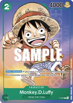 Monkey.D.Luffy (P-037) (V.1) P Promo Excellent Englisch