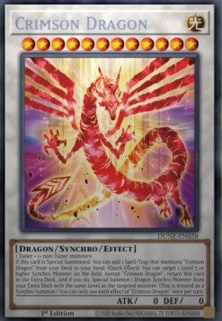 Crimson Dragon DUNE-038 Secret Rare Light Played Englisch 1. Auflage