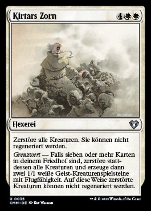 Kirtars Zorn CMM-35 Uncommon Near Mint Deutsch