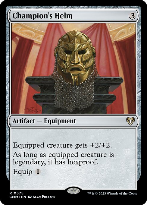 Helm des Champions CMM-375 Rare Near Mint Englisch Foil