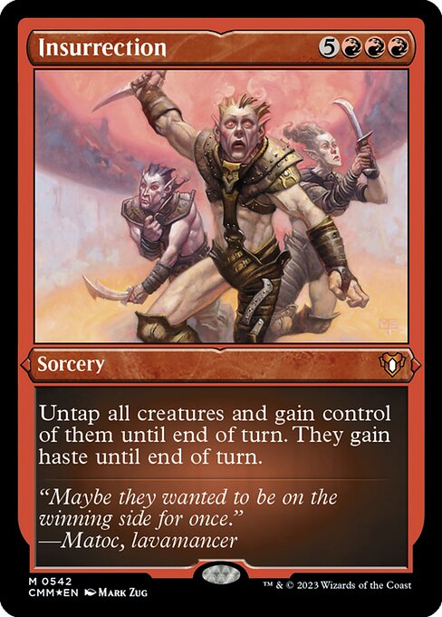 Aufruhr (V.1) XCMM-542 Mythic Near Mint Englisch Foil