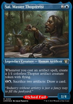 Sai, Meister-Thopterist XCMM-494 Rare Near Mint Englisch Foil