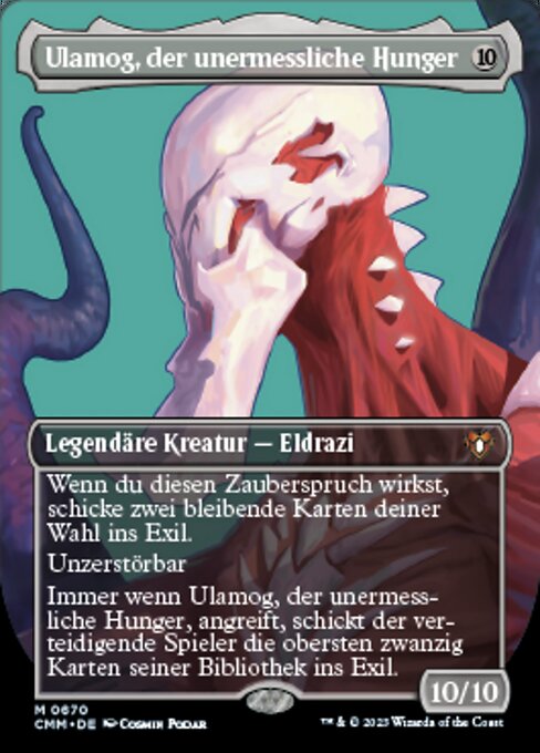 Ulamog, der unermessliche Hunger (V.2) XCMM-670 Mythic Excellent Deutsch Foil