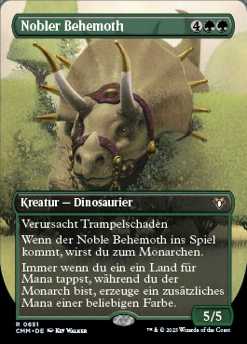 Nobler Behemoth (V.2) XCMM-651 Rare Near Mint Deutsch