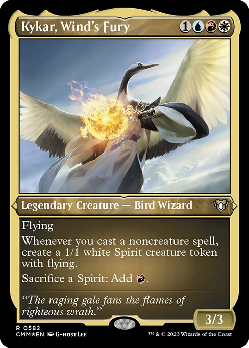 Kykar, Zorn des Windes (V.1) XCMM-582 Rare Near Mint Englisch Foil