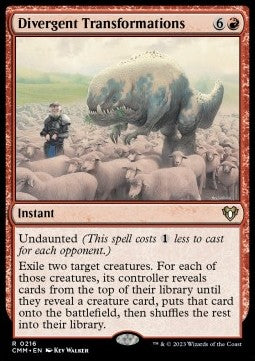 Divergent Transformations CMM-216 Rare Excellent Englisch