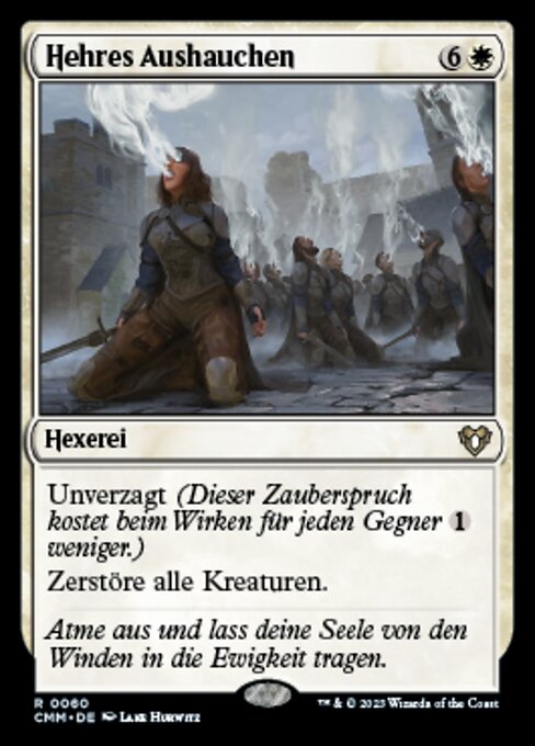Hehres Aushauchen CMM-60 Rare Excellent Deutsch Foil