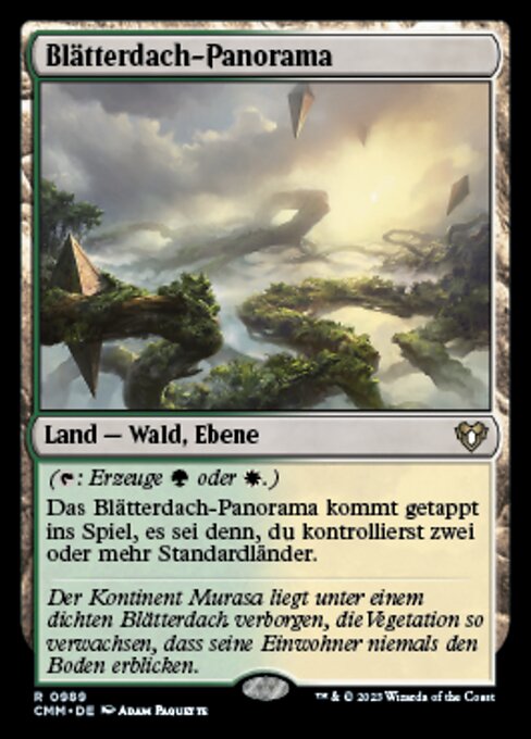 Blätterdach-Panorama XCMM-989 Rare Near Mint Deutsch
