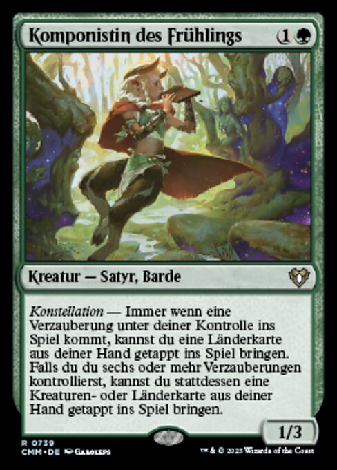 Composer of Spring (V.1) XCMM-739 Rare Near Mint Deutsch