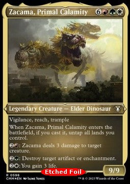 Zacama das Urchaos (V.1) XCMM-598 Rare Near Mint Englisch Foil