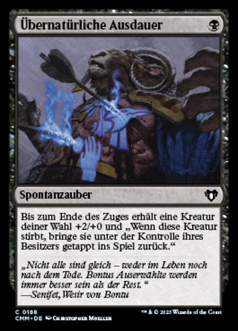 Übernatürliche Ausdauer CMM-188 Common Near Mint Deutsch Foil