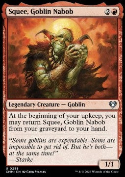 Squee, Goblin-Nabob CMM-258 Uncommon Excellent Englisch Foil