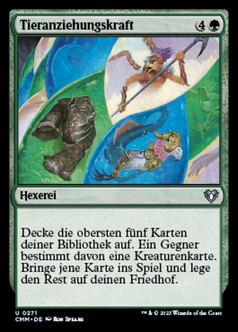 Tieranziehungskraft CMM-271 Uncommon Near Mint Deutsch Foil