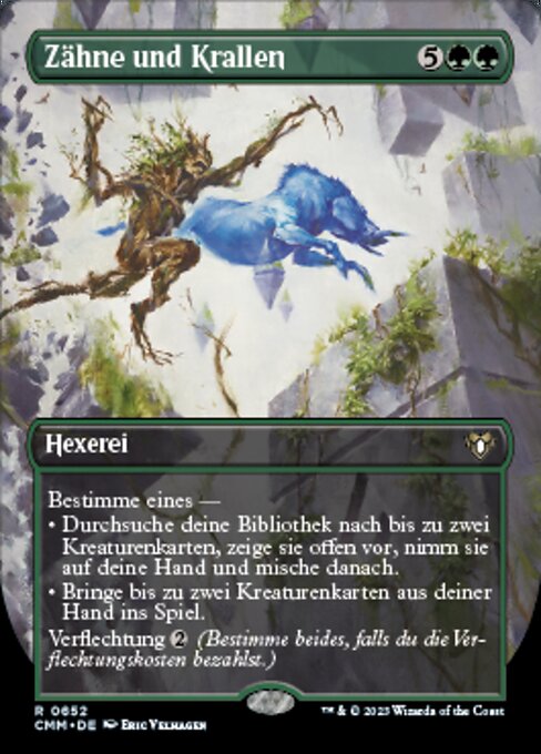 Zähne und Krallen (V.2) XCMM-652 Rare Near Mint Deutsch