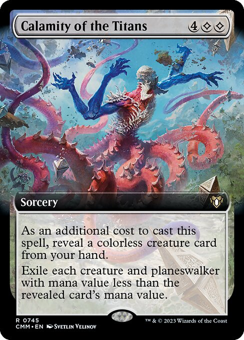 Calamity of the Titans (V.2) XCMM-745 Rare Excellent Englisch Foil