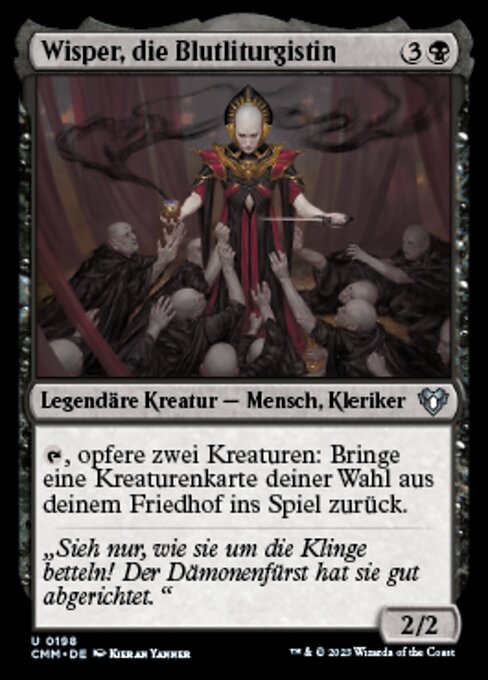 Wisper, die Blutliturgistin CMM-198 Uncommon Near Mint Deutsch Foil