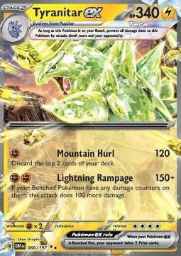 Tyranitar ex OBF-066 Double Rare Near Mint Englisch